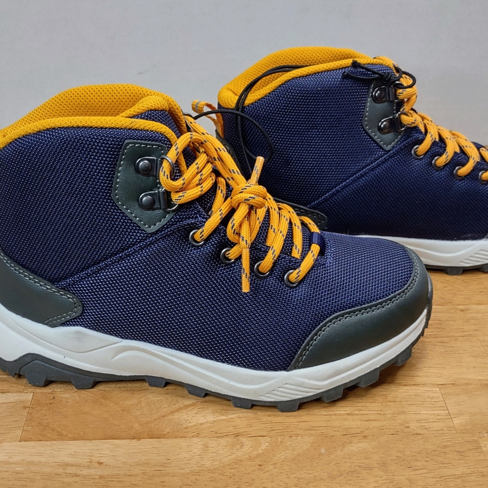 Navy and Yellow Hiking Boots - Picture 5 of 7